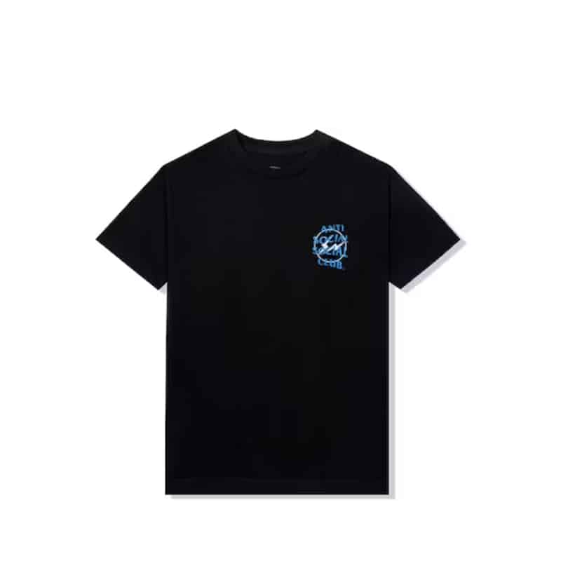 Anti Social Social Club x Fragment Precious Petals Tee Black/Blue - Front