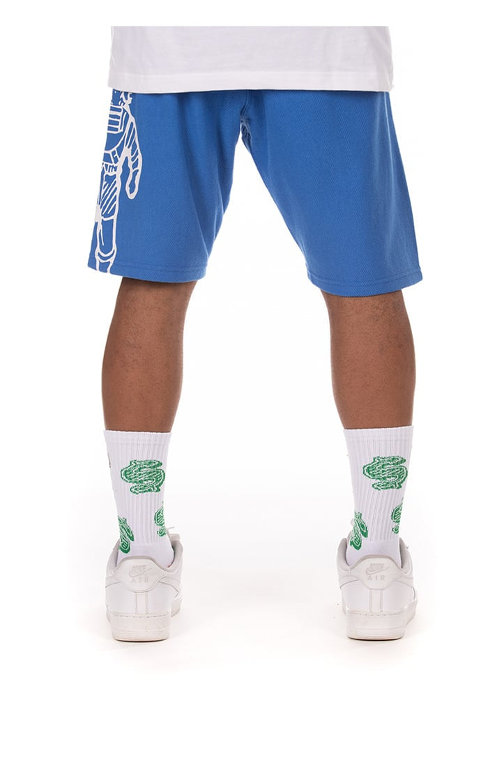 Billionaire Boys Club BB Astro Shorts Back Blue