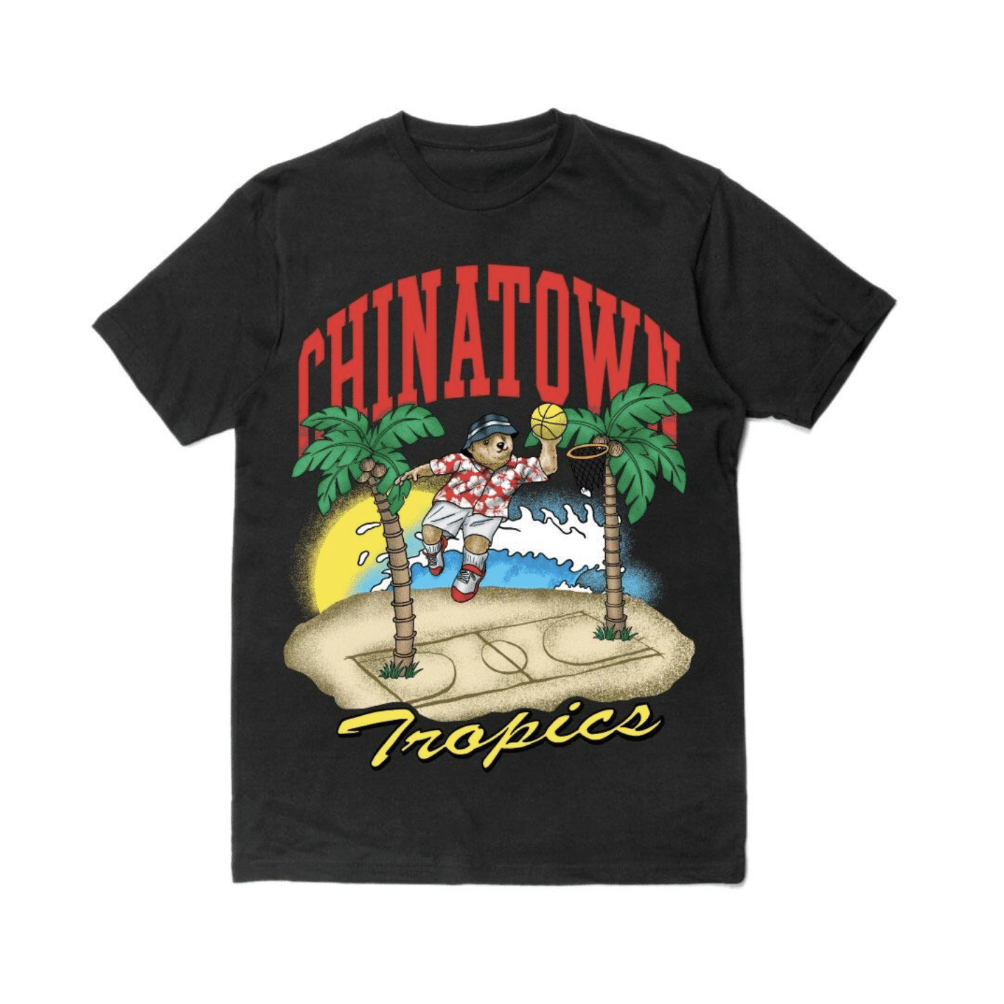 Chinatown Market Dunking Bear By The Water Tee