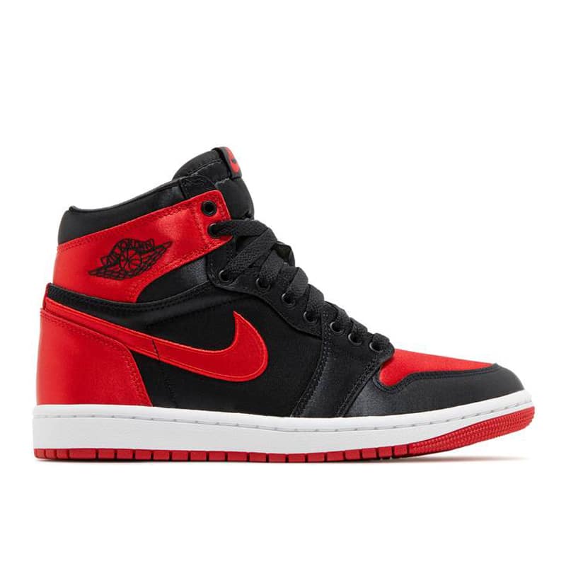 Jordan Retro 1 Womens "Satin Bred"