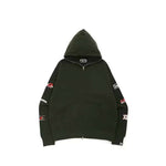 Bape Ape Head Digital Mosaic OS Zip Hoodie - 210000081838 Hidden Hype Clothing