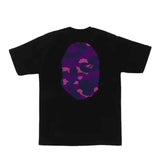 Bape Ape Head Purple Grid Camo F/B Tee - 210000078716 Hidden Hype Clothing