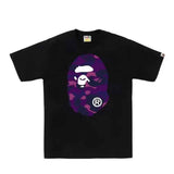 Bape Ape Head Purple Grid Camo F/B Tee - 210000078716 Hidden Hype Clothing