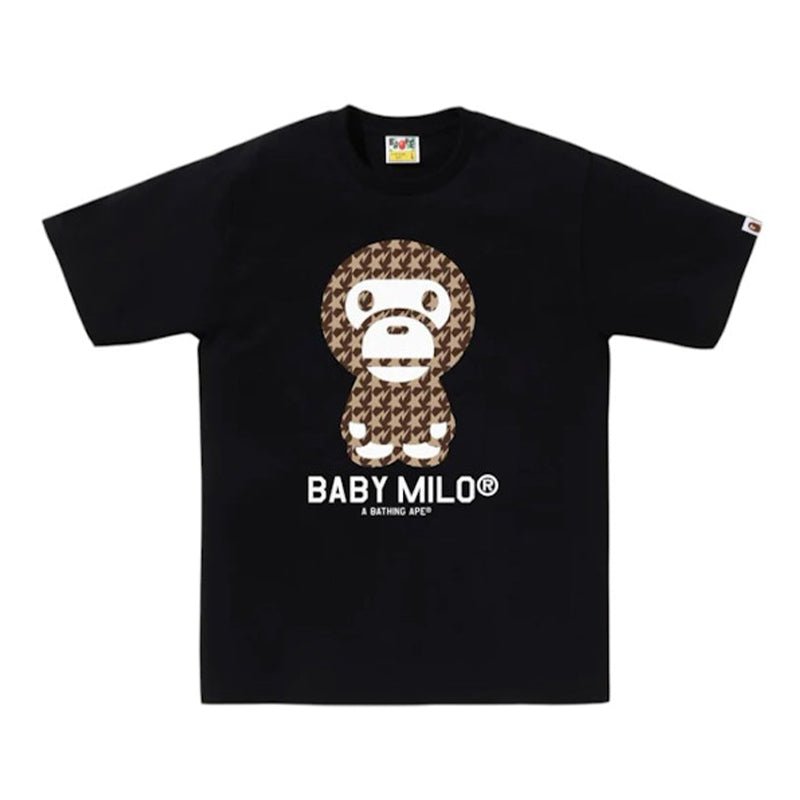 Bape Baby Milo Brown Sta Houndstooth Tee 20 - 210000094804 Hidden Hype Clothing