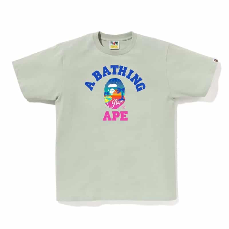 Bape College Sunset Beach Tee - 210000094292 Hidden Hype Clothing
