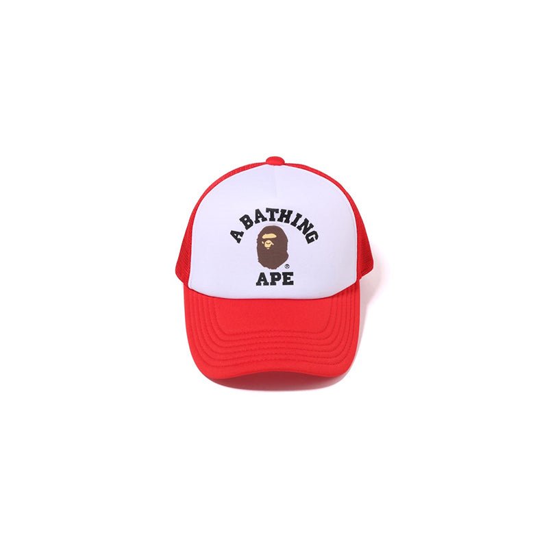 Bape College Trucker Hat 14 - 210000095701 Hidden Hype Clothing