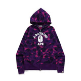 Bape College Zip OS Hoodie - 210000089182 Hidden Hype Clothing