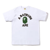 Bape Green Distortion College Tee - 210000091429 Hidden Hype Clothing