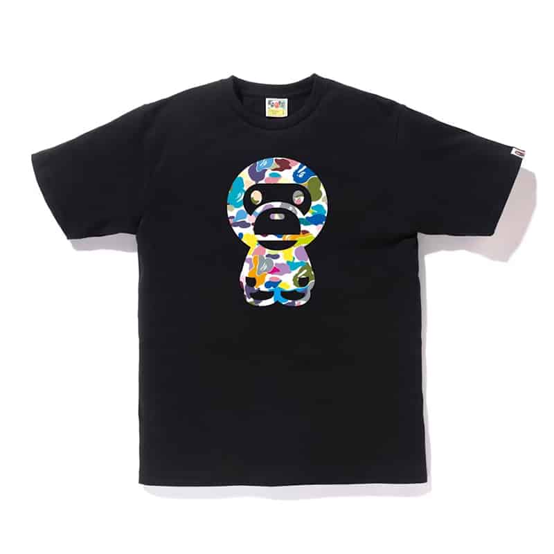 Bape Multi Camo Big Baby Milo Tee - 210000044104 Hidden Hype Clothing