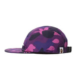 Bape Puprle Camo Jet 5 Panel Cap - 210000084691 Hidden Hype Clothing