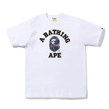 Bape Purple Grid Camo College Tee - 210000090656 Hidden Hype Clothing