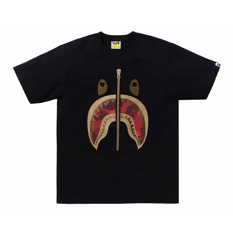 Bape Shark Red Camo Tee - 210000064009 Hidden Hype Clothing
