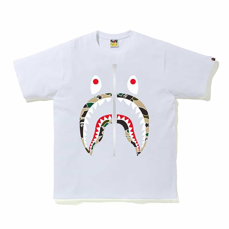 Bape Shark Yellow Camo Sta Tee - 210000089511 Hidden Hype Clothing