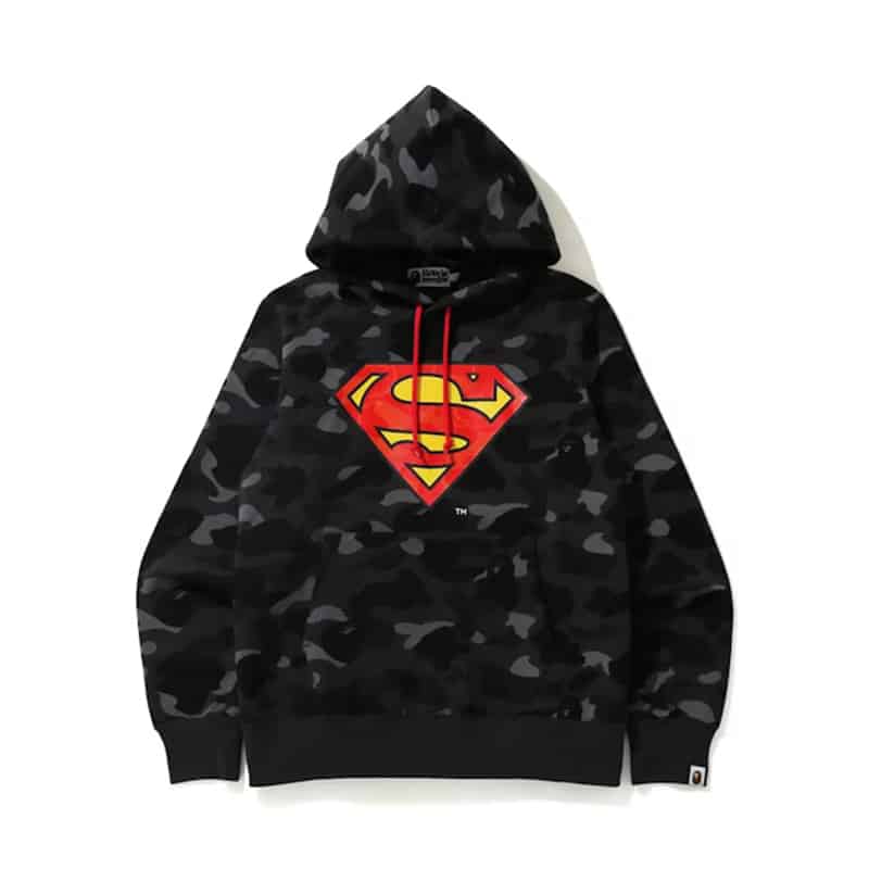 Bape x DC Superman Logo Pullover Hoodie - 210000089118 Hidden Hype Clothing