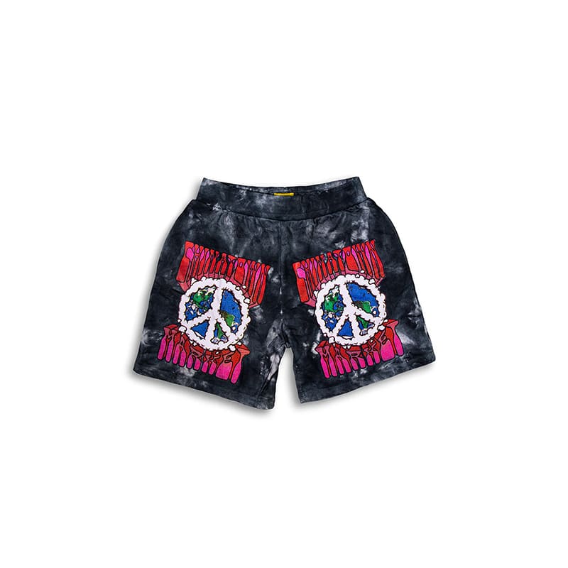 Chinatown Market Peace On Earth Clouds Shorts - 210000054054 Hidden Hype Clothing