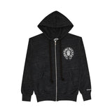 Chrome Hearts Cross American Flag Cemetary Cross Zip Hoodie - 210000064839 Hidden Hype Clothing