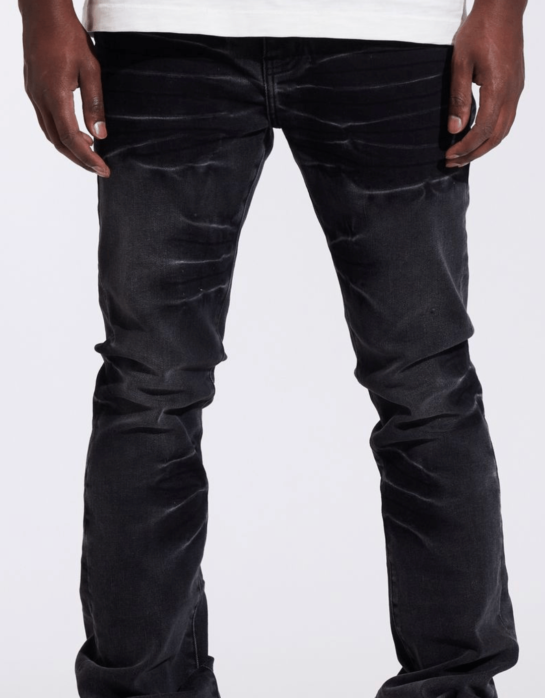 Crysp Denim Arch Flare Denim - 210000095675 Hidden Hype Clothing