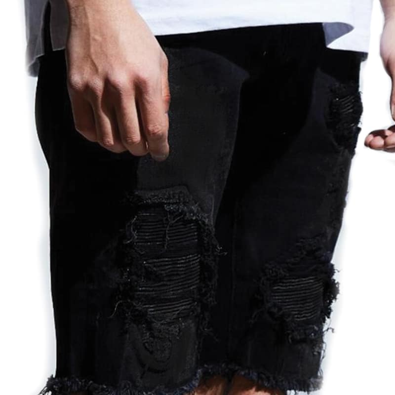Embellish Spencer Rip & Repair Shorts - 210000051208 Hidden Hype Clothing