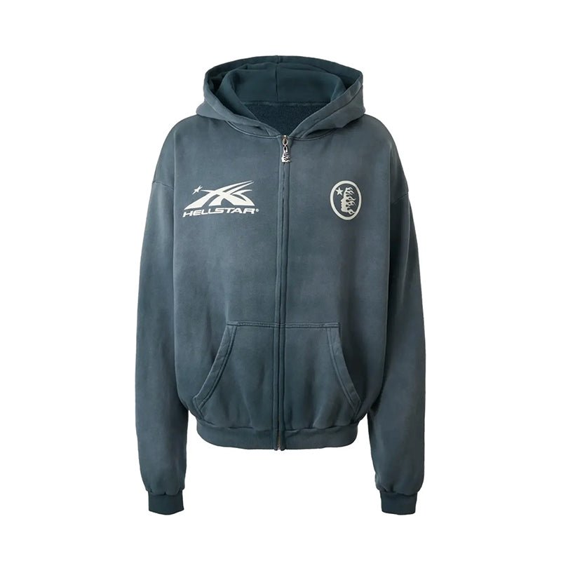 Hellstar HS Logo Zip Up Hoodie - 210000094980 Hidden Hype Clothing
