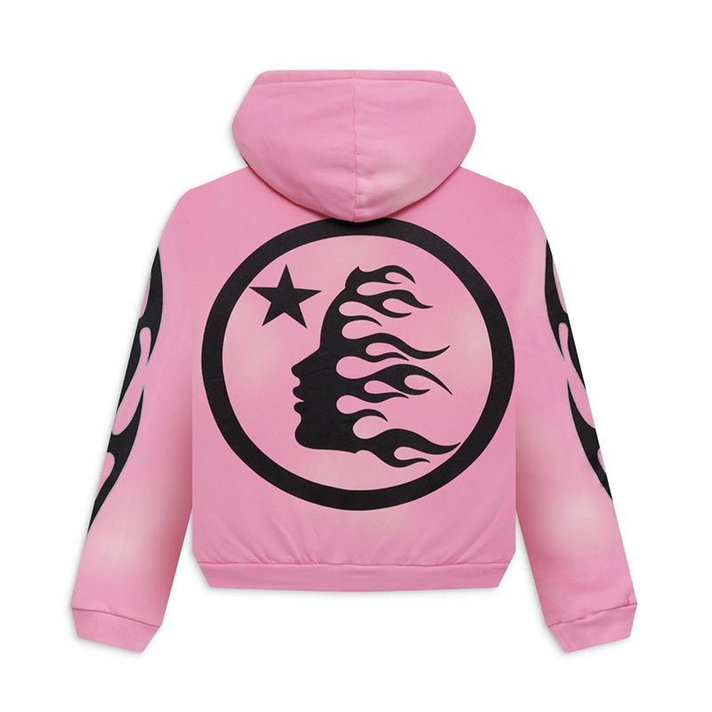 Hellstar Sports Flame Zip Up Hoodie - 210000094721 Hidden Hype Clothing