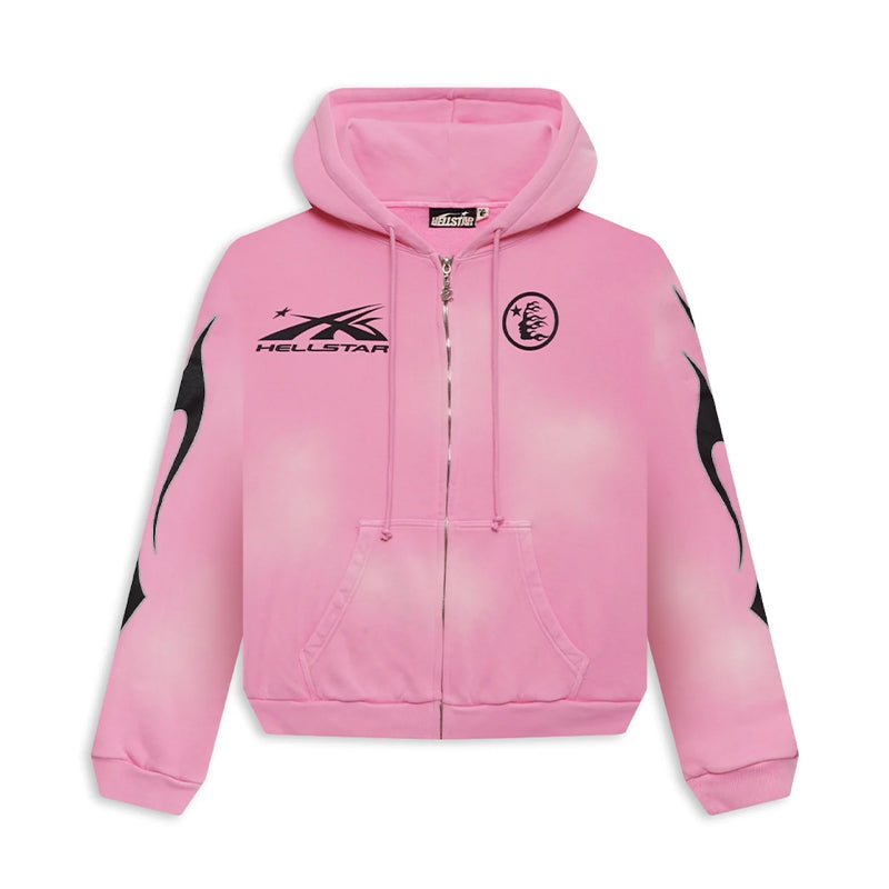 Hellstar Sports Flame Zip Up Hoodie - 210000094721 Hidden Hype Clothing