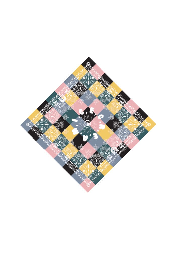 Ice Cream Bandana Paisley - 210000043666 Hidden Hype Clothing
