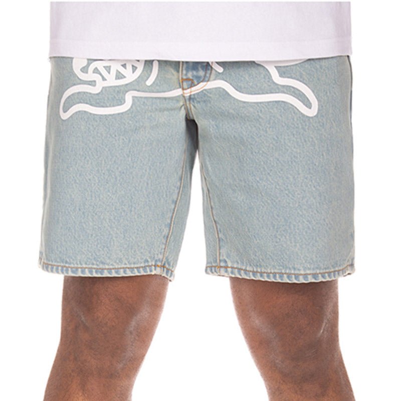 Ice Cream Blue Dog Jean Shorts - 210000095865 Hidden Hype Clothing