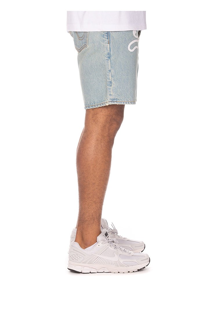 Ice Cream Blue Dog Jean Shorts - 210000095865 Hidden Hype Clothing