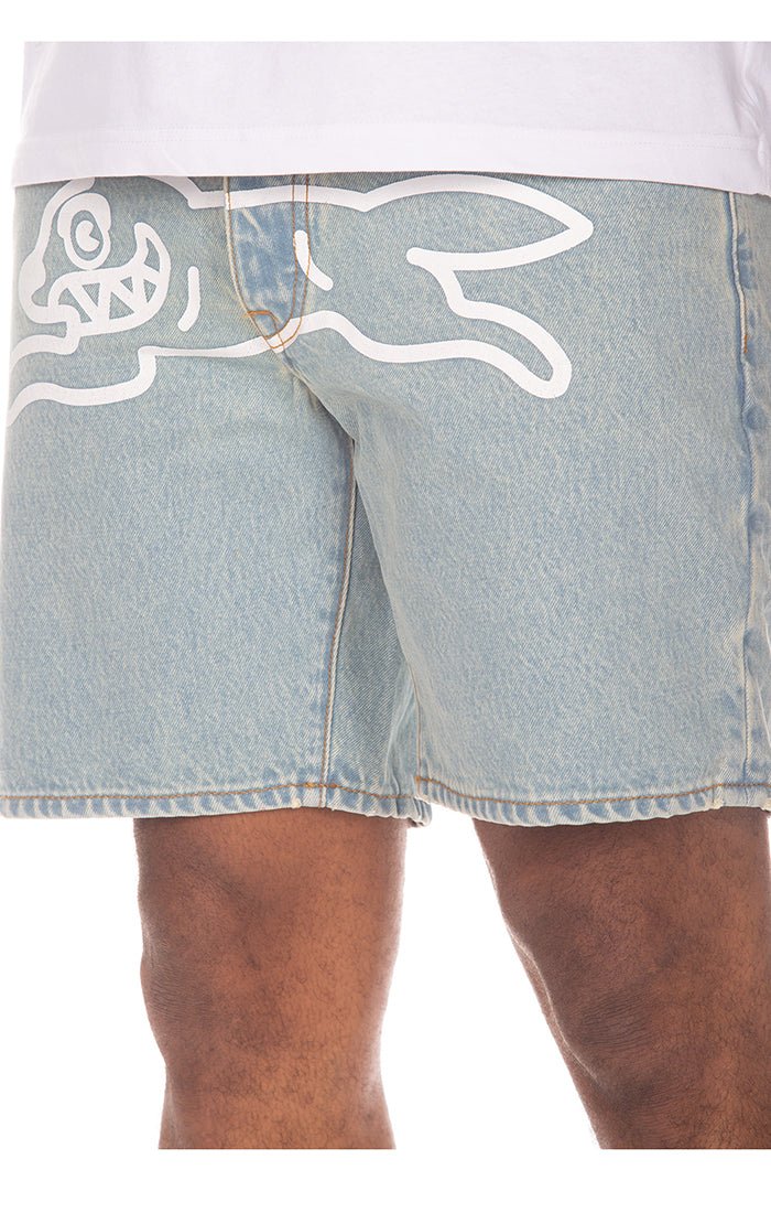 Ice Cream Blue Dog Jean Shorts - 210000095865 Hidden Hype Clothing