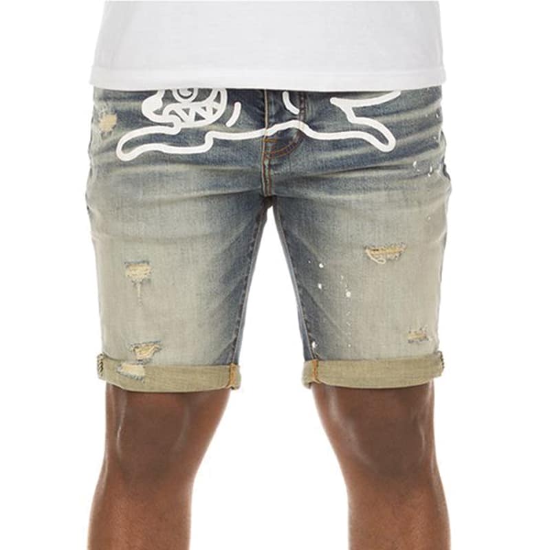 Ice Cream Soft Serve Jean Shorts - 210000050522 Hidden Hype Clothing