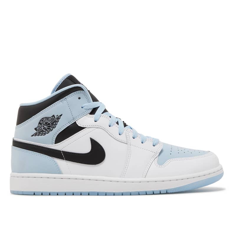 Jordan Retro 1 Mid "Ice Blue Black" - 210000080527 Hidden Hype Clothing