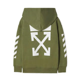 Off White Arrows Logo Hoodie - 210000060695 Hidden Hype Clothing