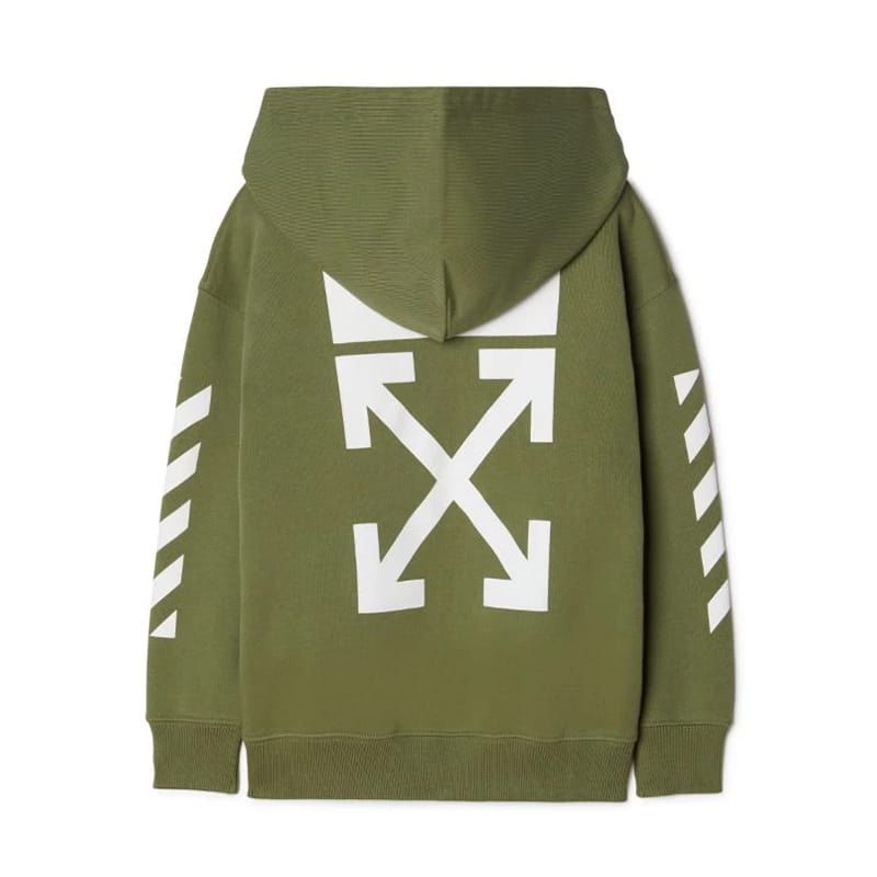 Off White Arrows Logo Hoodie - 210000060695 Hidden Hype Clothing