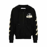 Off White Arrows Logo Zip OS Hoodie - 210000087268 Hidden Hype Clothing