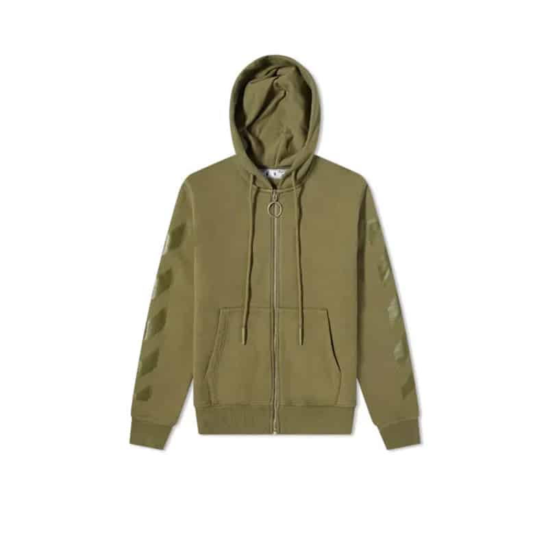 Off White Sprayed Caravaggio Hoodie - 210000088620 Hidden Hype Clothing