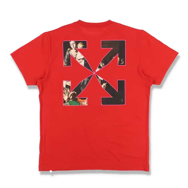 Off White Sprayed Caravaggio Tee - 210000053509 Hidden Hype Clothing