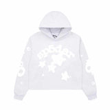 Sp5der Womens Cropped Beluga Hoodie - 210000085983 Hidden Hype Clothing