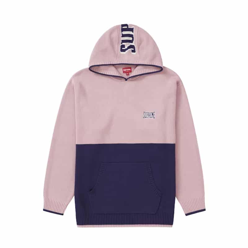 Supreme 2 Tone Hooded Sweater - 210000064647 Hidden Hype Clothing