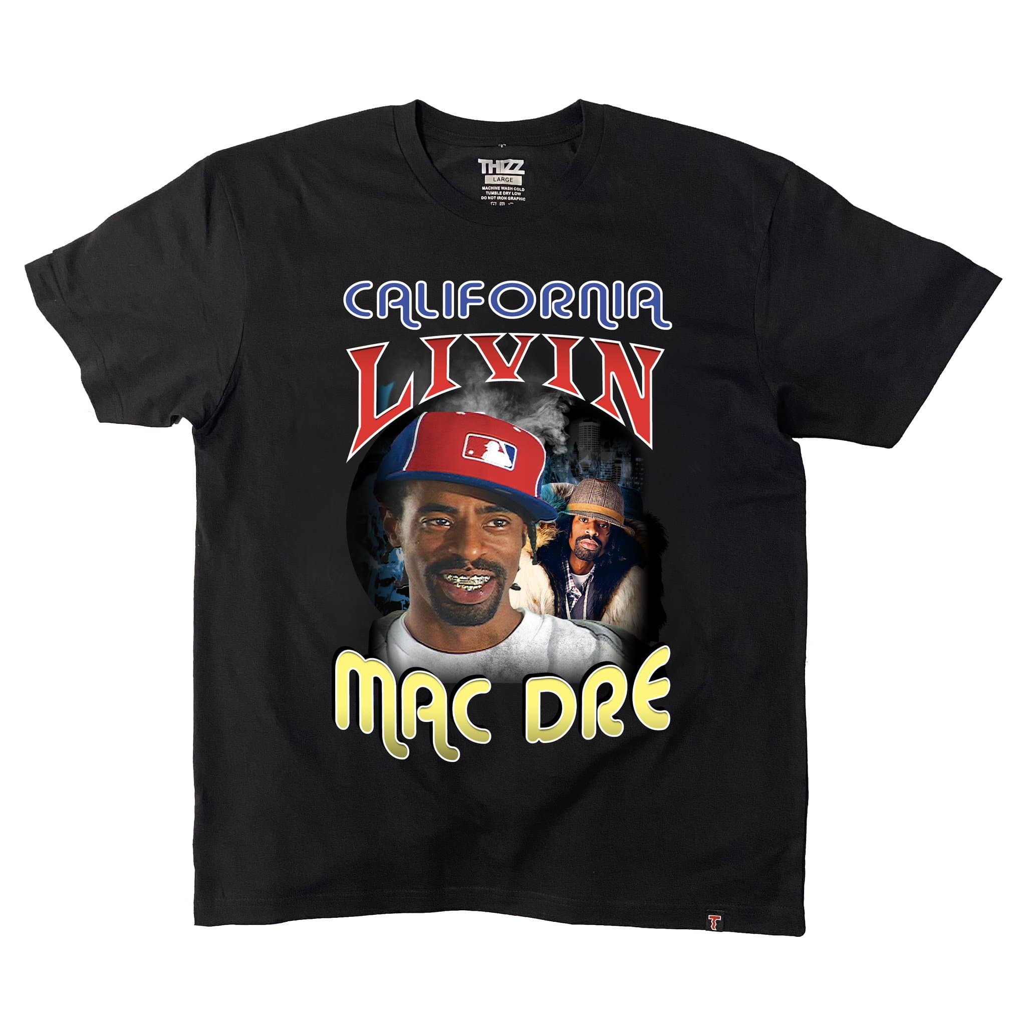 Thizz Vintage Cali Livin Mac Dre Tee - 210000046695 Hidden Hype Clothing