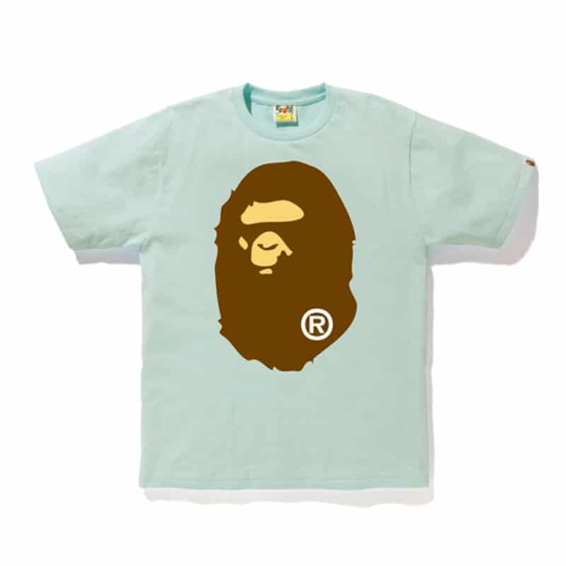 Bape Ape Head Brown Tee Sax - Front