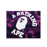 Bape College Logo Tee - Purple Camo, Logo