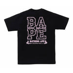 Bape Sakura Photo Ape Head Shark Tee Black - Back