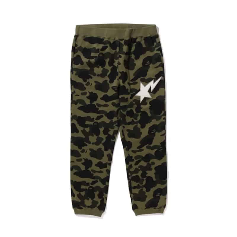 Bape Wing Logo Pullover Sweat Pants Green Line Camo