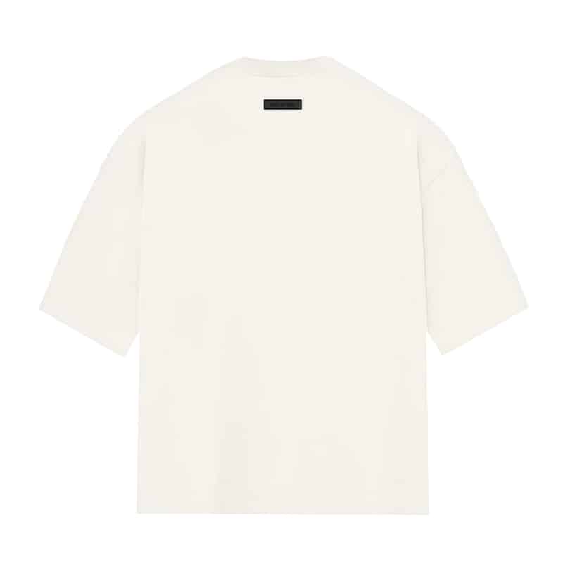 Essentials Small Logo Tee FW23 Cloud Dancer - Back