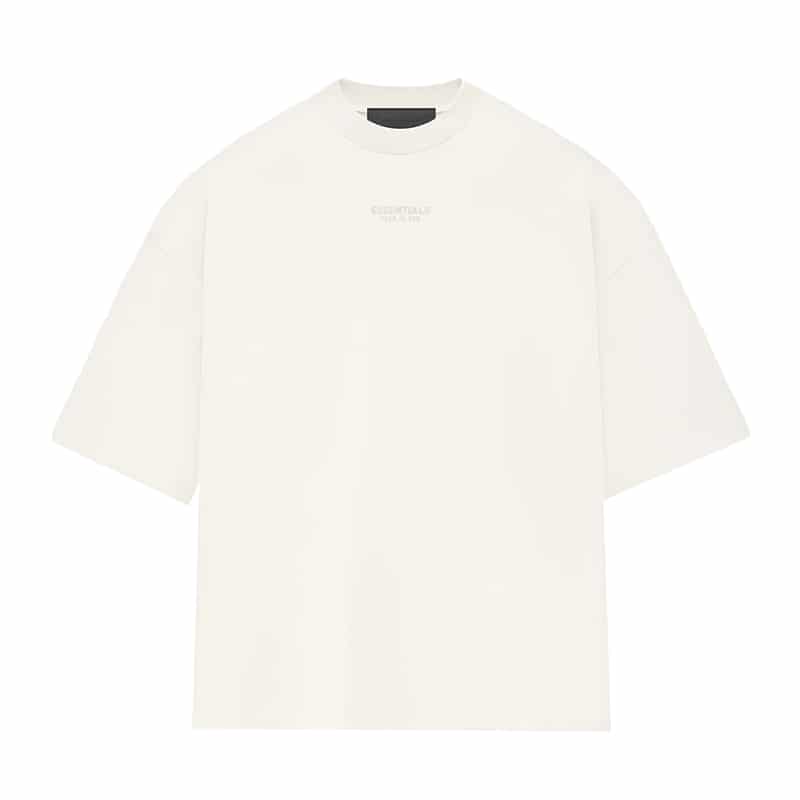 Essentials Small Logo Tee FW23 Cloud Dancer - Front