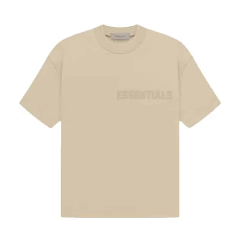 Essentials Tee SS23 Sand - Front
