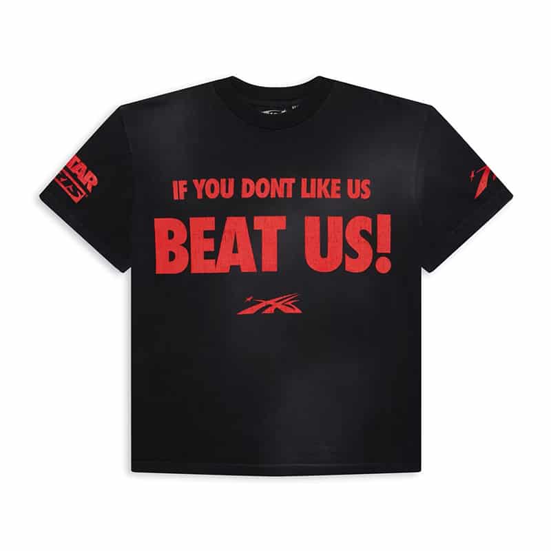 Hellstar Beat Us! Tee Black/Red - Front
