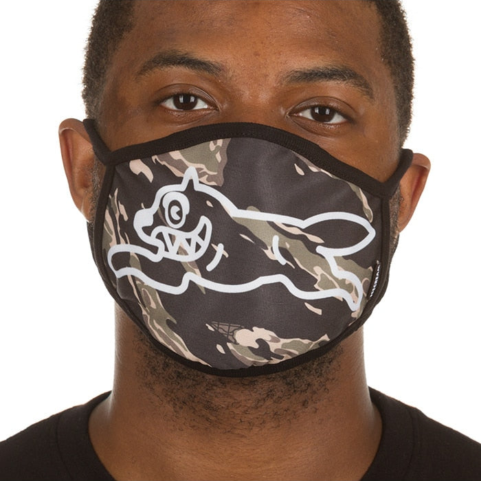 Ice Cream Black Face Mask Camo