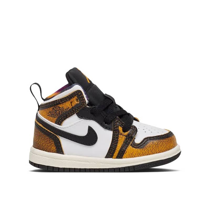 Jordan Retro 1 Mid Infant "Orange Wear Away"