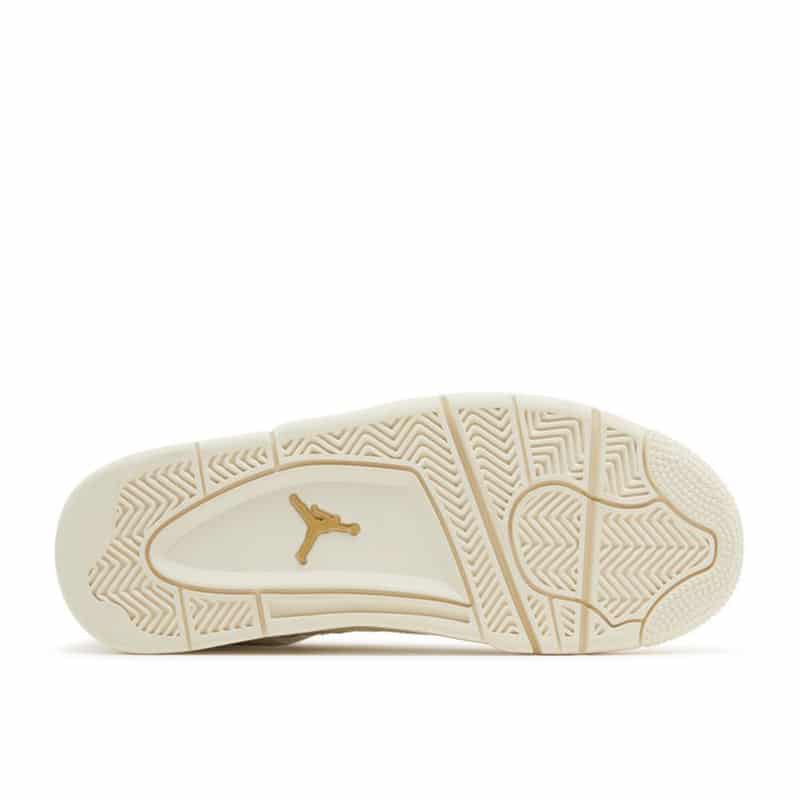 Jordan Retro 4 Womens Metallic Gold - Sole